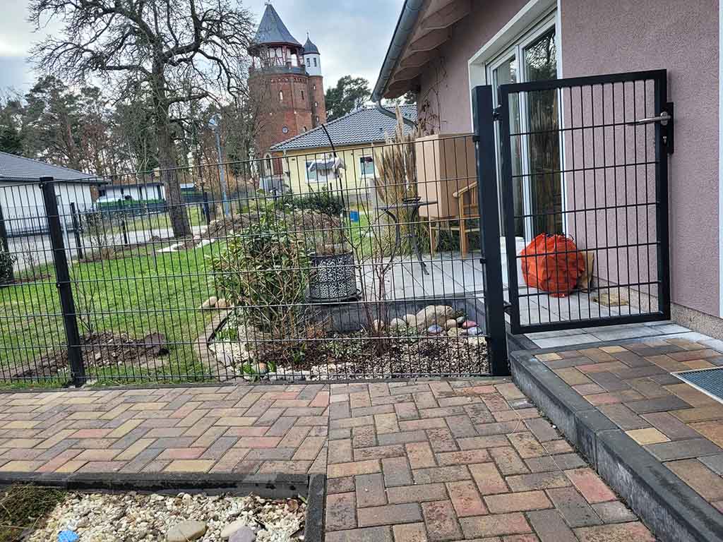 Doppelstabmattenzaun wie man baut