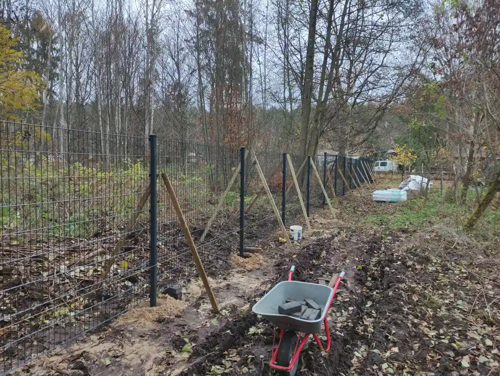 Doppelstabmattenzaun Anthrazit