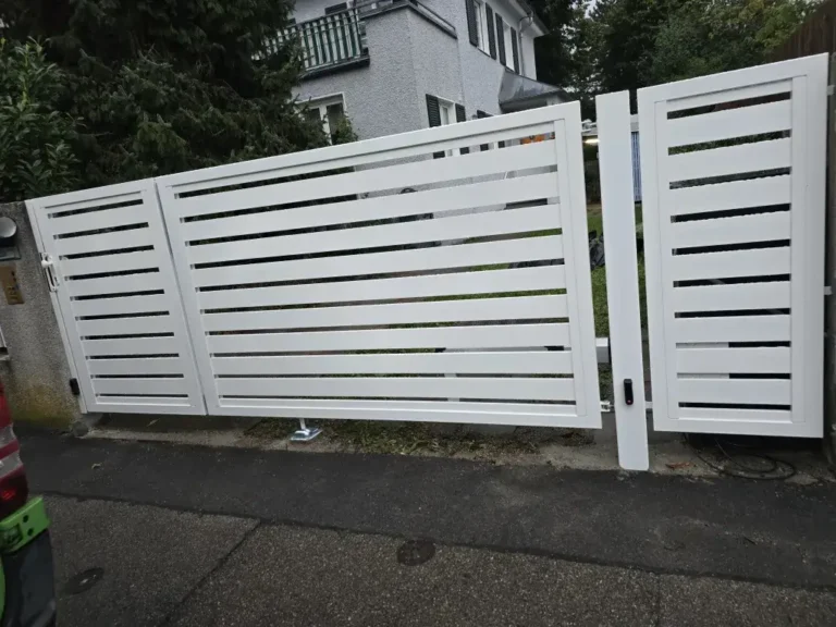 Moderne 1 Tor Stahl+Alu